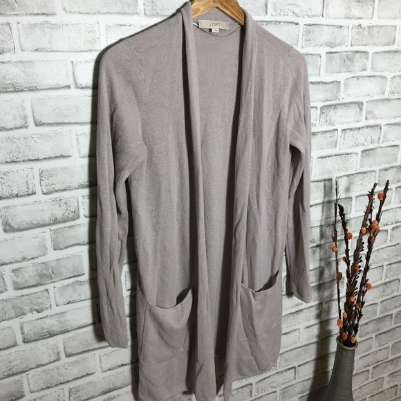 NWOT Loft knit long open cardigan Size M - Picture 4 of 10
